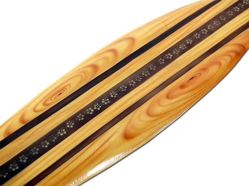 Seestern Sportswear FBA_1654 Decorative Wooden Surfboard 80 cm Long Airbrush Design Surfing Surfing Wave Riding Surf - Image 1