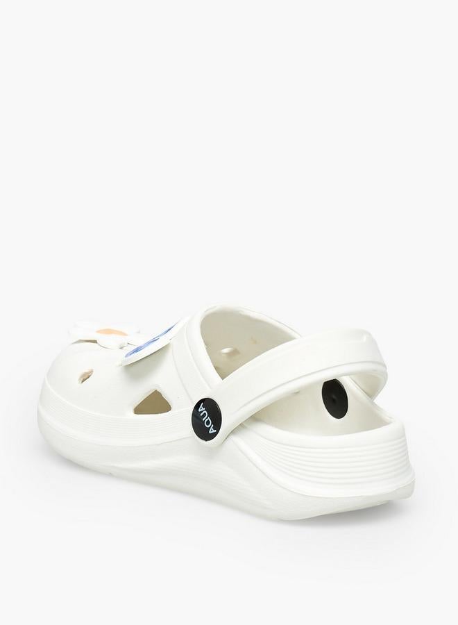 Aqua Girls Bunny And Floral Jibbitz Clogs - Image 5