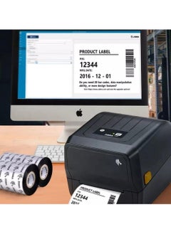 ZEBRA ZEBRA [ZD-220T] Direct Thermal & Thermal Transfer Barcode Printer 203DPI  - Image 5