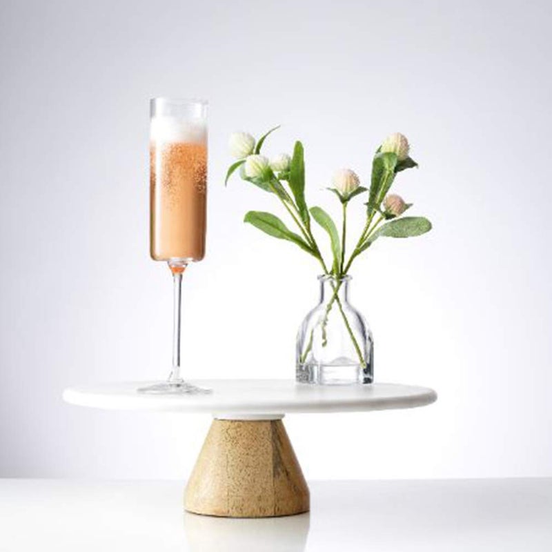 JoyJolt JoyJolt Champagne Flutes – Claire Collection Crystal Champagne Glasses Set of 2 – 5.7 Ounce Capacity – Exquisite Craftsmanship – Ideal for Home Bar, Special Occasions – Made in Europe  - Image 5