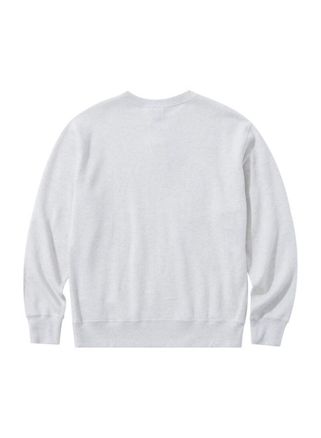 Champion Champion Men's Sweatshirt, Autumn New Arrival, American Trendy Brand, Large Handwritten Pure Cotton Crew Neck Top, Light Gray  - Image 4