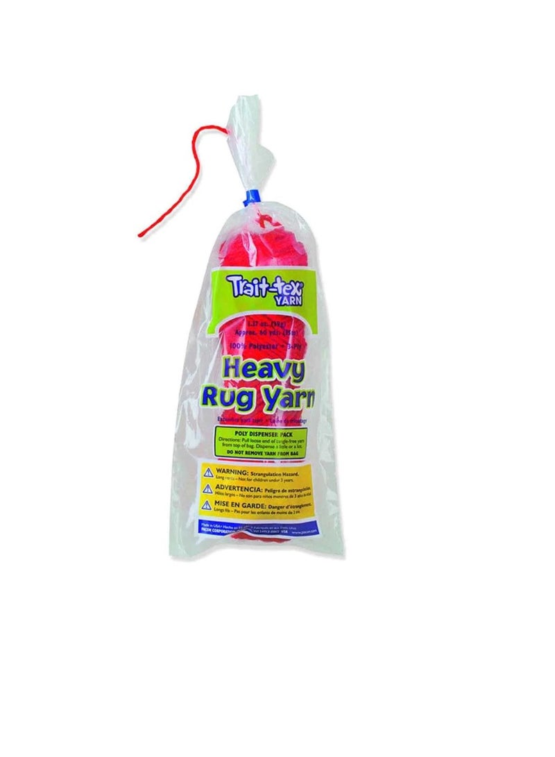 Heavy Rug Yarn 60yds Red - Image 1