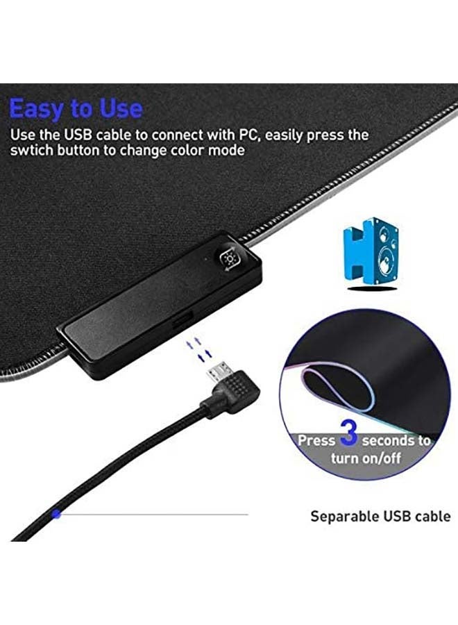 Large LED RGB Mouse Pad 250*350*4MM With box Pattern - Image 5