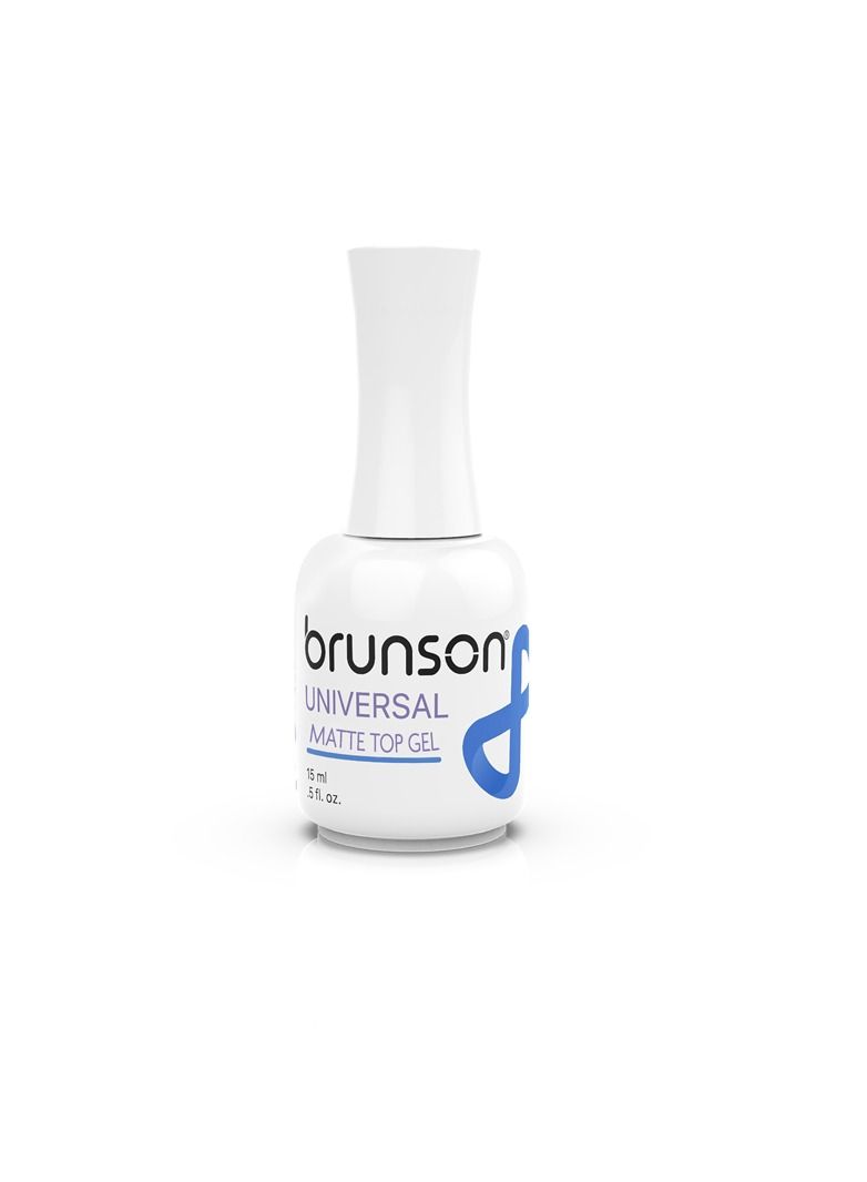 brunson Universal Matte Top Gel 15ml for matte finish BUMTC