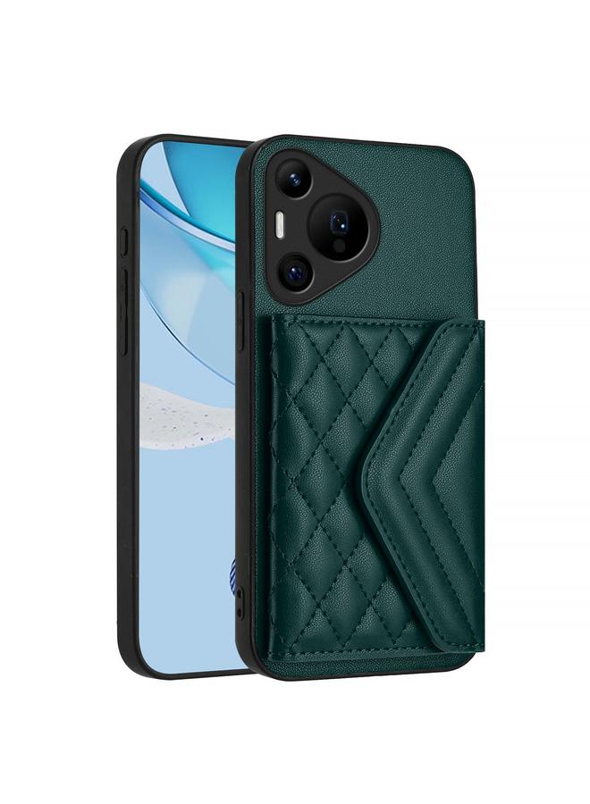 Zaboon Case For Huawei Pura 70 Pro / 70 Pro+ Rhombic Texture Card Bag RFID Phone Case with Long Lanyard - Image 3