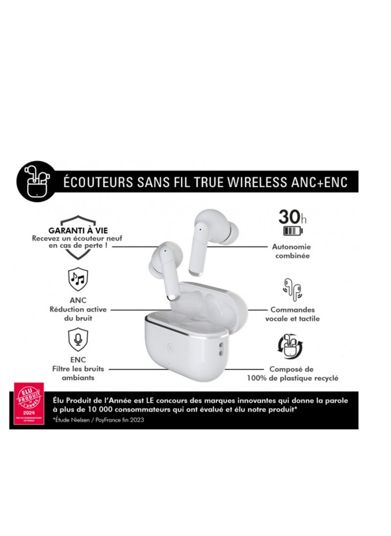 FORCE FORCE PLAY II TWS IN-EAR HEADPHONES  ANC  + ENC NOISE CANCELLING TECHNOLOGY-  LIFETIME WARRANTY PRODUCT  - Image 2