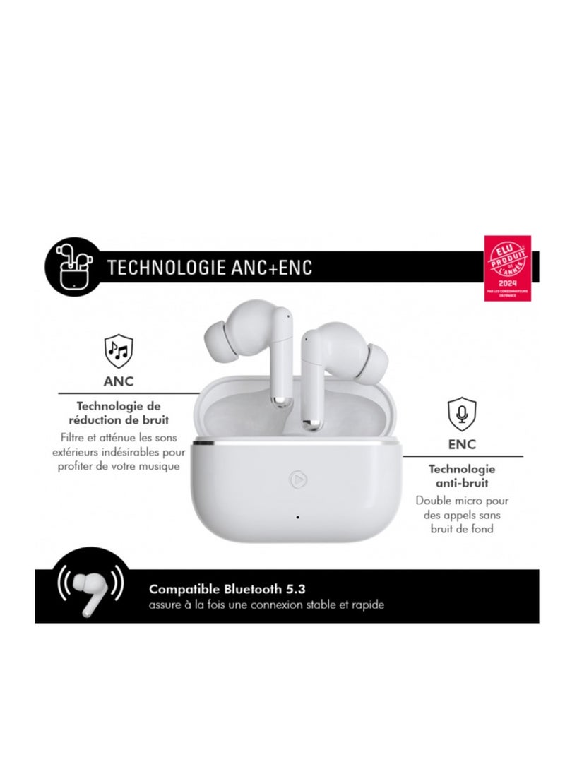 FORCE FORCE PLAY II TWS IN-EAR HEADPHONES  ANC  + ENC NOISE CANCELLING TECHNOLOGY-  LIFETIME WARRANTY PRODUCT  - Image 3