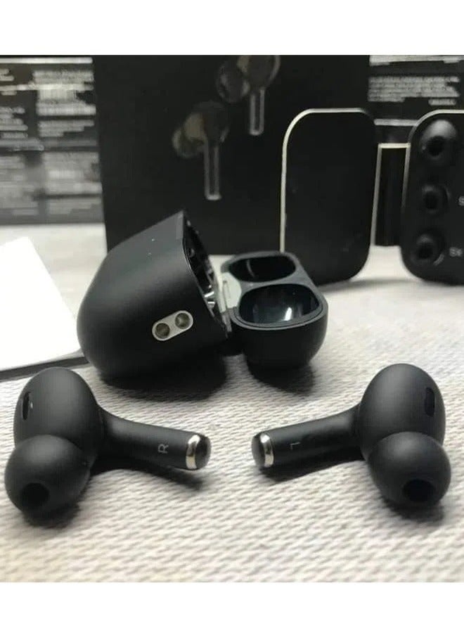 ايربودز متعددة الوظائف متوافقة مع جميع الموبايلات والانظمة المزدوجة الاسلكية. وبها خاصيه الغاء الضوضاء مع تطبيق للتحكم بها. لون أسود - Image 4