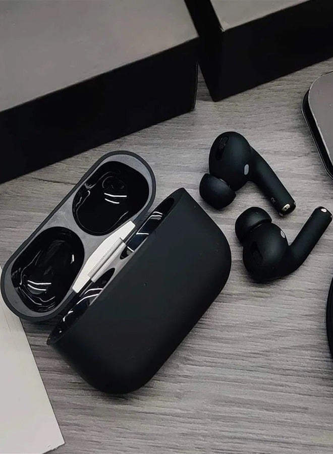 ايربودز متعددة الوظائف متوافقة مع جميع الموبايلات والانظمة المزدوجة الاسلكية. وبها خاصيه الغاء الضوضاء مع تطبيق للتحكم بها. لون أسود - Image 2