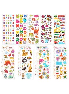 SAVITA Kids Stickers 500+ Puffy Stickers For Kids 3D Stickers For Toddlers Teacher Supplies Various Styles Includes Numbers Animals Vehicles Hearts For Kids Teachers Crafts Rewards  - Image 2