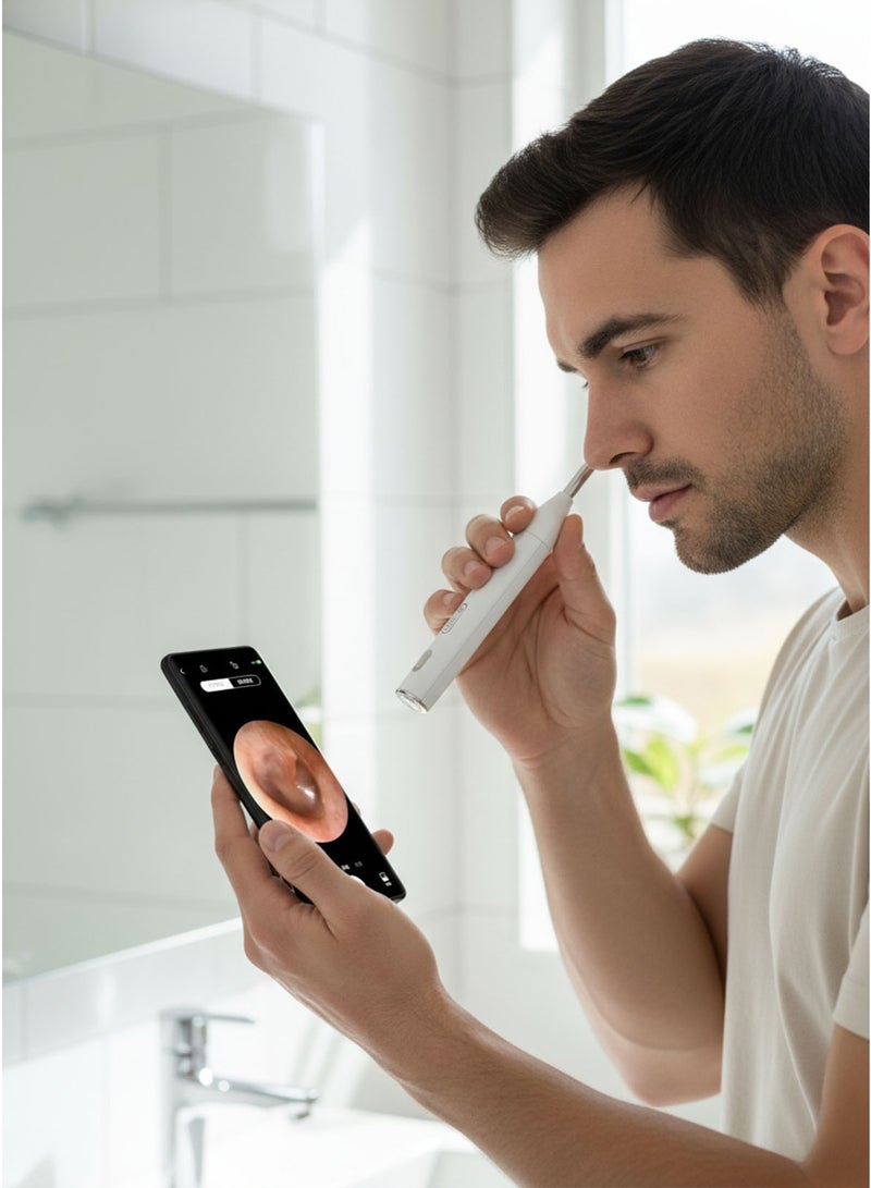 Dr.isla منظف أذن ذكي Dr.isla P2 بكاميرا HD وواي فاي – أداة إزالة شمع الأذن بتقنية المنظار ودقة عالية - Image 5