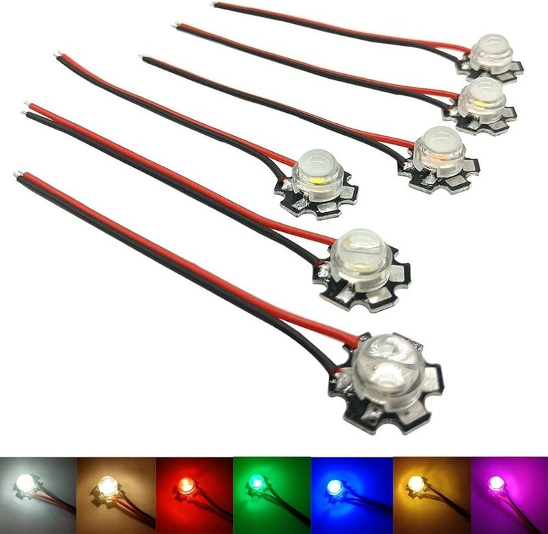 10 مجموعات من مصابيح شريط COB LED 3W، أبيض طبيعي 4000K، زاوية 60 درجة، مع أسلاك وقاعدة - Image 4