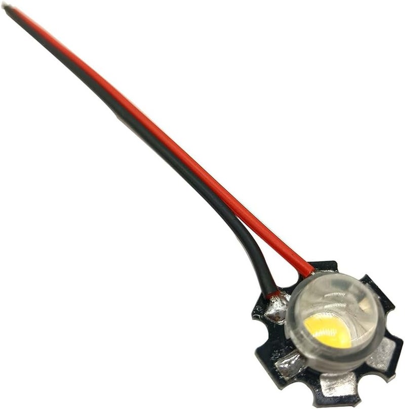 10 مجموعات من مصابيح شريط COB LED 3W، أبيض طبيعي 4000K، زاوية 60 درجة، مع أسلاك وقاعدة - Image 3