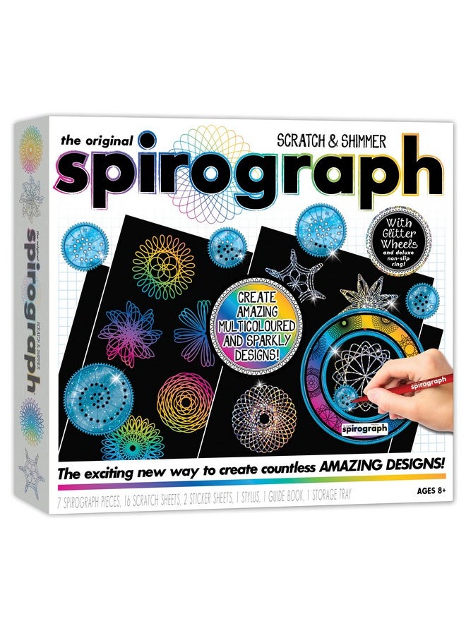 Spirograph Spirograph Scratch & Shimmer | Creative Drawings Ages 8+  - Image 1