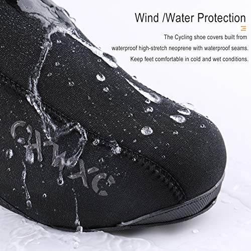 CXWXC Cycling Shoe Covers Cold Weather for Men Women - Waterproof Shoe Covers Winter Outdoor Sports - Rain Cycling Overshoes, Road/Mountain Bike Booties - Image 2