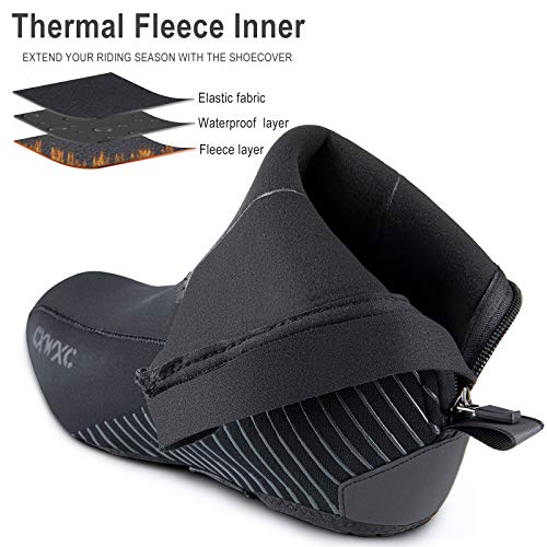 CXWXC Cycling Shoe Covers Cold Weather for Men Women - Waterproof Shoe Covers Winter Outdoor Sports - Rain Cycling Overshoes, Road/Mountain Bike Booties - Image 3