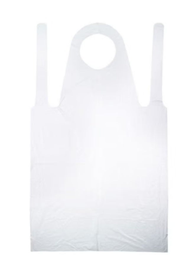 Max Care Waterproof disposable bib set of 100 pieces, transparent, 117x70cm - Image 4