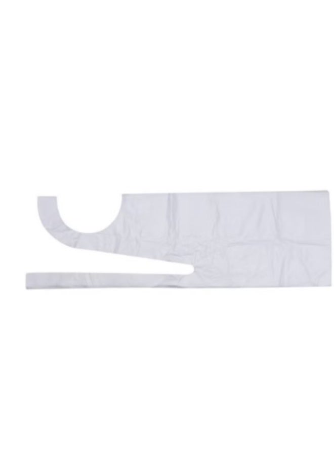 Max Care Waterproof disposable bib set of 100 pieces, transparent, 117x70cm - Image 5