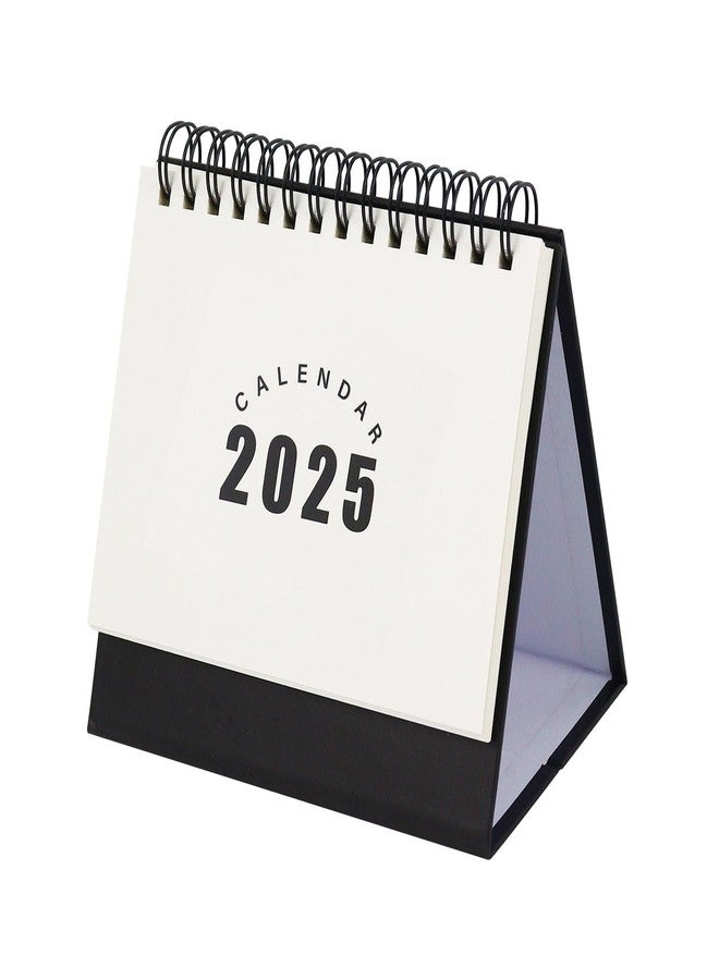 etspolt Mini Desk Calendar 2024-2025,Standing Desk Calendar from Jul.2024 to Dec.2025 18 Months Small Desk Calendar 2024-2025,Flip Calendar for Desk (White&Black) - Image 1