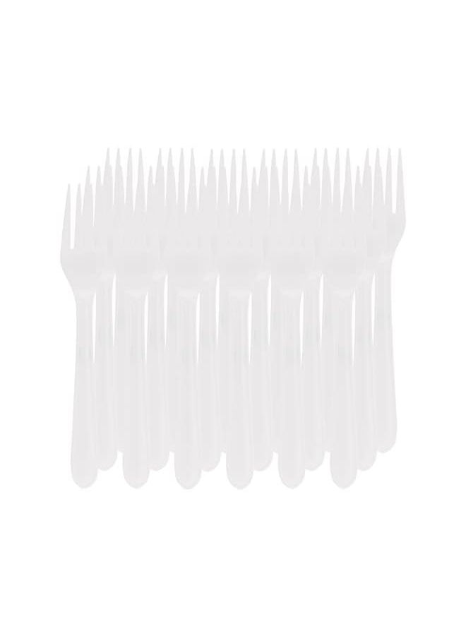 Fun Biodegradable disposable Fork - Ideal for Eating Salad, Dessert, Appetizer, Fruit Salad, Chinese Food & more | Handwash-Safe | Dinner Fork, Table Fork Ideal for Family, Hotels, (Pack of 18)  - Image 2