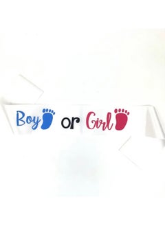 Just Quality 1pc Pink Blue Boy Or Girl Belt Boy Or Girl Gender Reveal Beit Baby Shower Gender Reveal Supplies  - Image 3