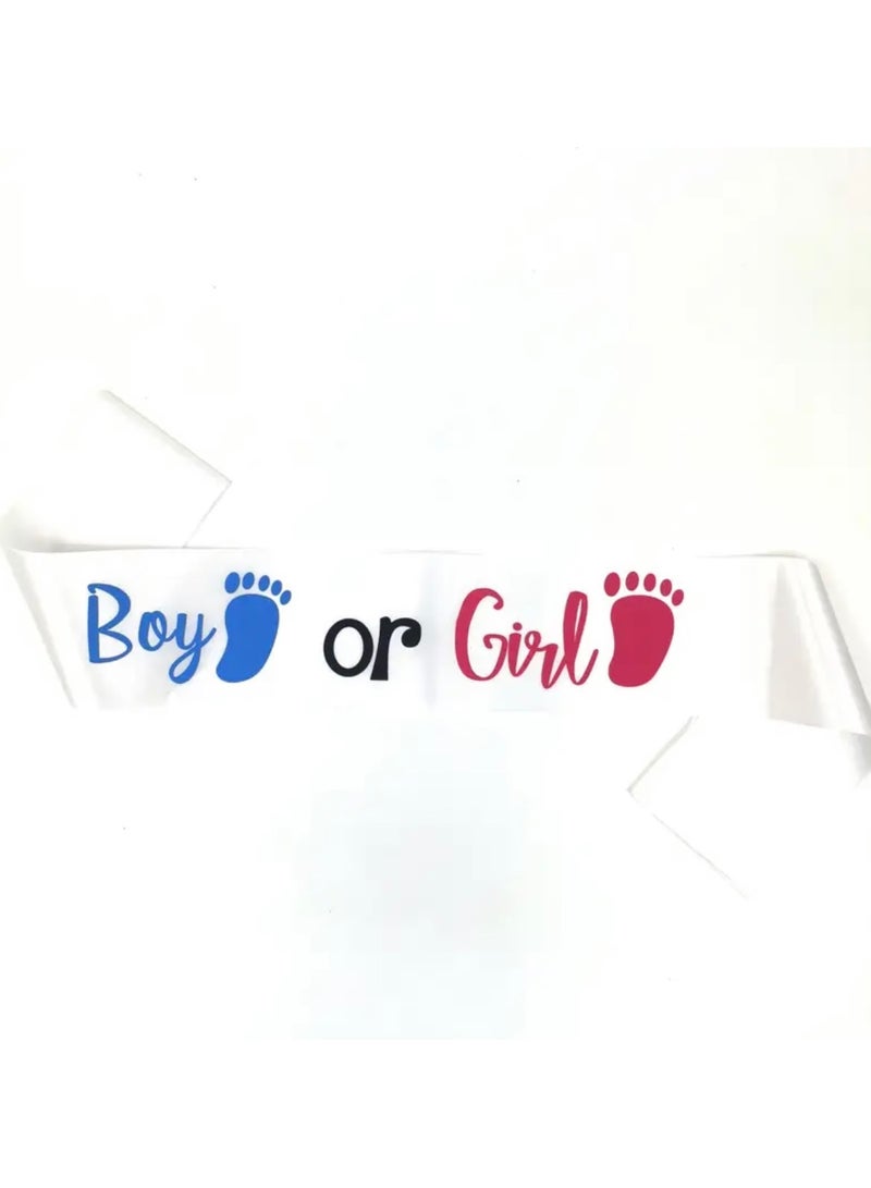 جست كواليتي قطعة واحدة من حزام تحديد نوع المولود بنت أو ولد أزرق أو وردي - Image 3