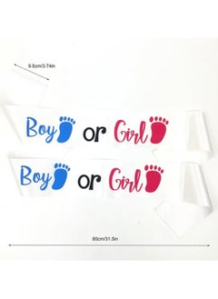Just Quality 1pc Pink Blue Boy Or Girl Belt Boy Or Girl Gender Reveal Beit Baby Shower Gender Reveal Supplies  - Image 4