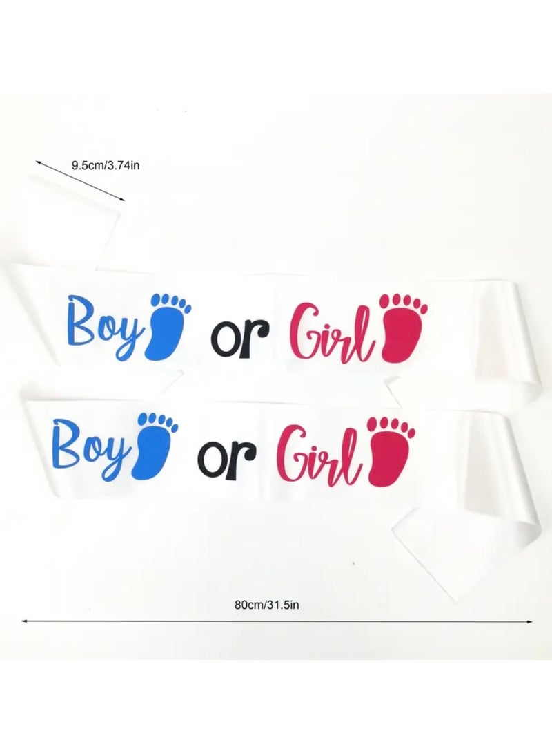 جست كواليتي قطعة واحدة من حزام تحديد نوع المولود بنت أو ولد أزرق أو وردي - Image 4