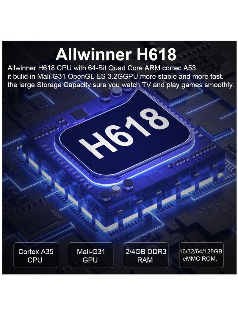 Transpeed Android 12.0 Set Top Box Voice Assistant 6K  4GB 64GB - Image 4