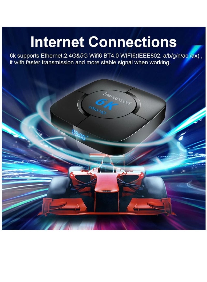 Transpeed Android 12.0 Set Top Box Voice Assistant 6K  4GB 64GB - Image 2
