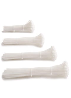 SHIVROH STAR Shivroh Star Teeth Grip Nylon Self Locking Cable Ties White 250 mm 10 inch Pack of 200 Heavy Duty Strong Zip Wire Fastener Organizer Tie  - Image 1