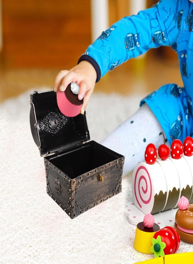 Vaguelly Large Pirate Treasure Chest for Kids - Vintage Lockable Storage Box with Key for Toys Gems and Special Treasures - Ideal for Birthday Parties Halloween Christmas and Imaginative Play - Image 3