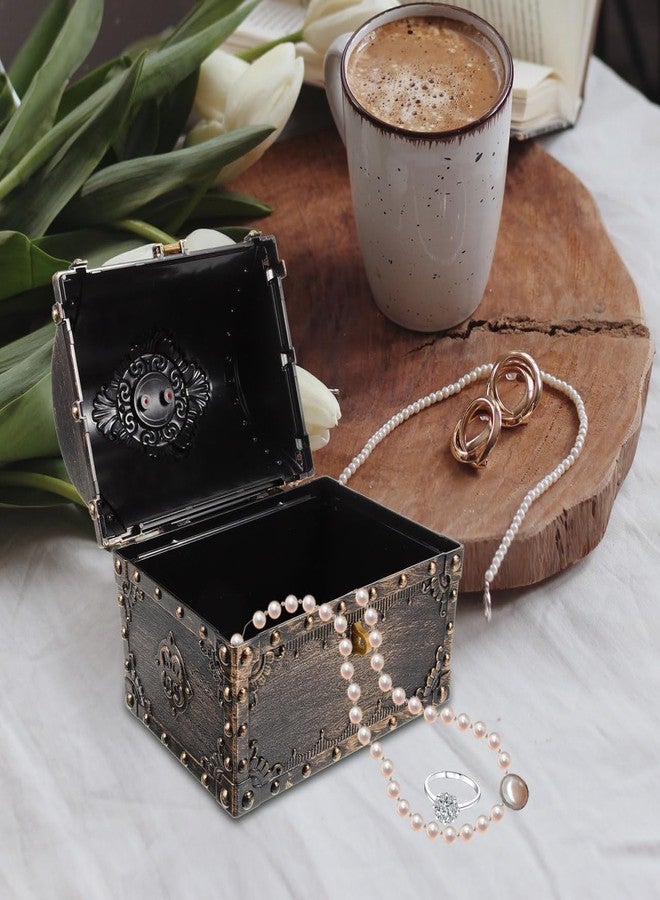 Vaguelly Large Pirate Treasure Chest for Kids - Vintage Lockable Storage Box with Key for Toys Gems and Special Treasures - Ideal for Birthday Parties Halloween Christmas and Imaginative Play - Image 5