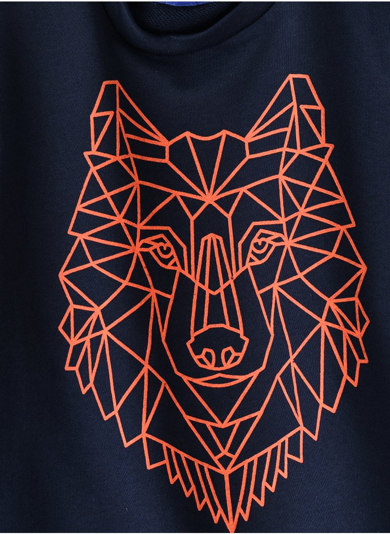 JAM Boys' Geometric Wolf Graphic Sweatshirt  - Image 3