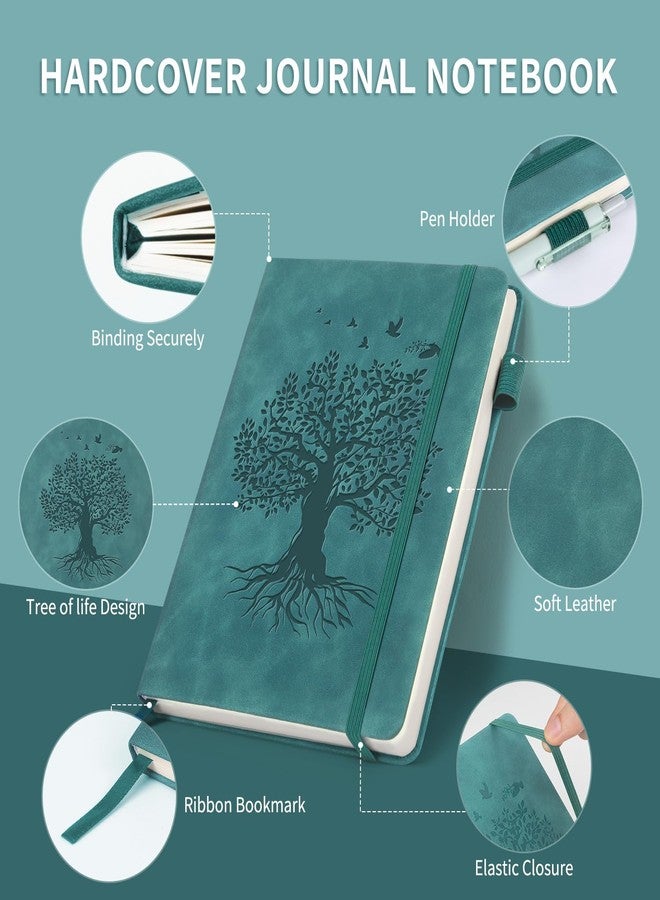 ALKALO Lined Journal Notebook for Women Men, B5 Hardcover Leather Journals for Writing, 200 Pages Thick Paper, Daily Journal Notebook for Work, School, Note Taking, Business, Travel, College Ruled - Image 2