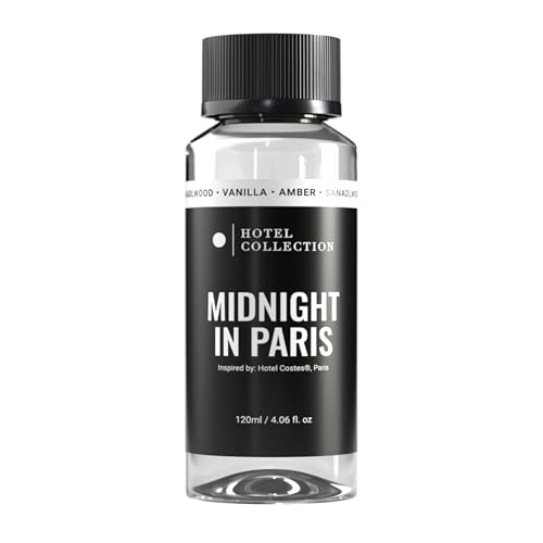AROMA360 زيت معطر مجموعة الفنادق - منتصف الليل في باريس - زيت عطر العلاج العطري - خشب الصندل، الفانيليا، والعنبر - 50 مل 1.7 أونصة سائلة - Image 1