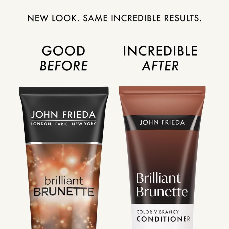 John Frieda Brilliant Brunette Multi-Tone Revealing Moisturizing Conditioner - 8.45 oz - Image 2