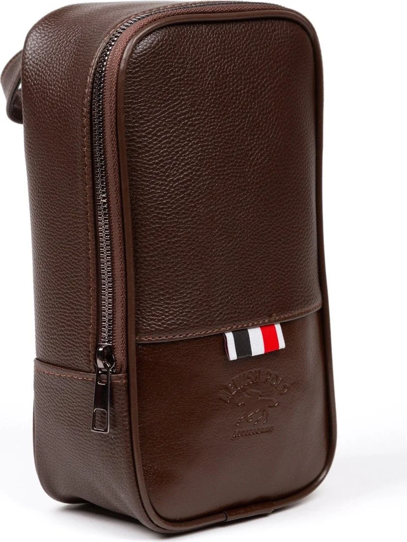 نيويش بولو Brown Clutch Shaving & Makeup Bag