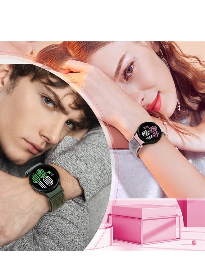 Nylon strap compatible with Samsung Galaxy Watch 6 Classic 47/43mm Galaxy Watch 6 40/44mm Curved end No gaps Breathable lightweight strap - Image 4