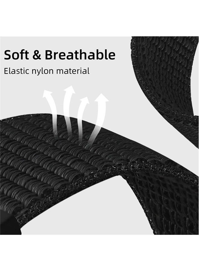 Nylon strap compatible with Samsung Galaxy Watch 6 Classic 47/43mm Galaxy Watch 6 40/44mm Curved end No gaps Breathable lightweight strap - Image 3