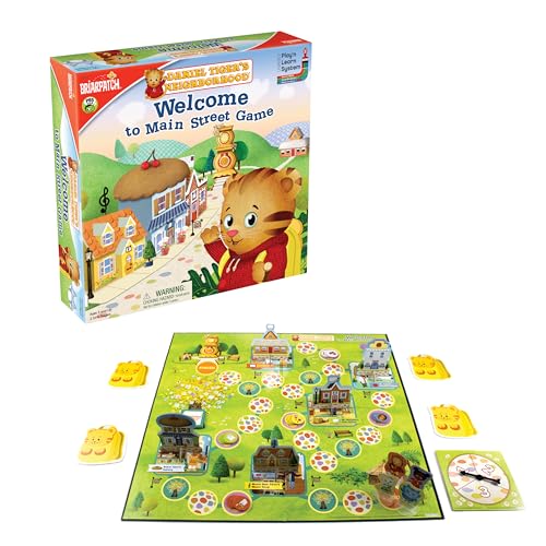 Briarpatch Daniel Tigers Neighborhood Welcome to Main Street Game Based on Mr Rogers Preschool Learning For Kids - Image 1
