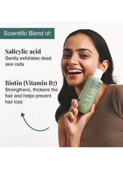 BARE ANATOMY Bare Anatomy Anti Dandruff Shampoo | Reduces Up to 100% Dandruff and Strengthens Hair | Derma Approved Shampoo with Salicylic Acid & Biotin | Shampoo For All Hair types | For Women And Men | 100ml  - Image 3