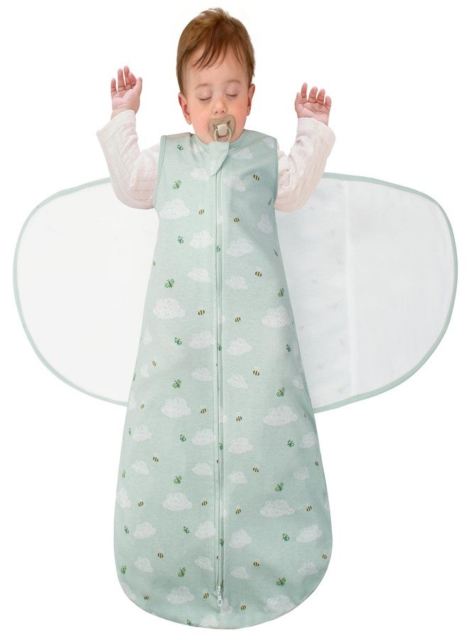 LILBESTIE Baby Sleep Sack Swaddle 0-12 Months - 1.0 Tog Newborn Wearable Swaddles Blanket 0-6 6-12 Month - Winter Toddler Organic Cotton Sleeping Sacks Bag 1 2 3 4 5 6 7 8 9 10 11 12 Months Gifts Boy Girl - Image 1