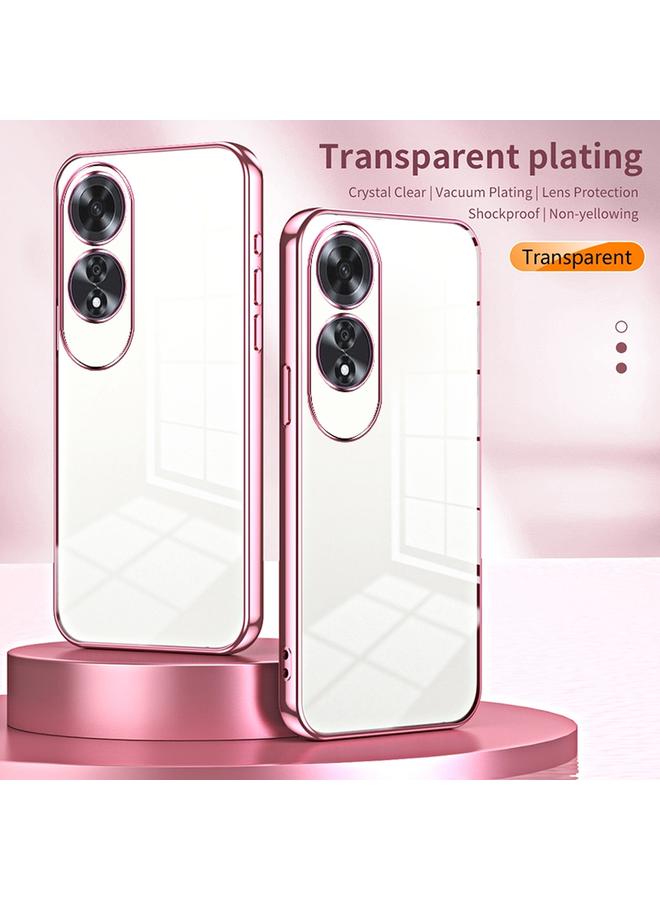S-TOP Case For OPPO A60 Transparent Plating Fine Hole Phone Case - Image 2