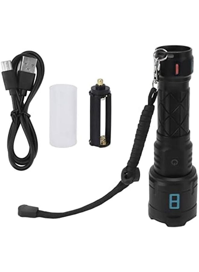 10000LM USB C Rechargeable LED Flashlight Zoomable Torch 5 Modes For Outdoor Emergency - Image 2
