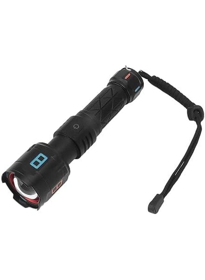 10000LM USB C Rechargeable LED Flashlight Zoomable Torch 5 Modes For Outdoor Emergency - Image 4