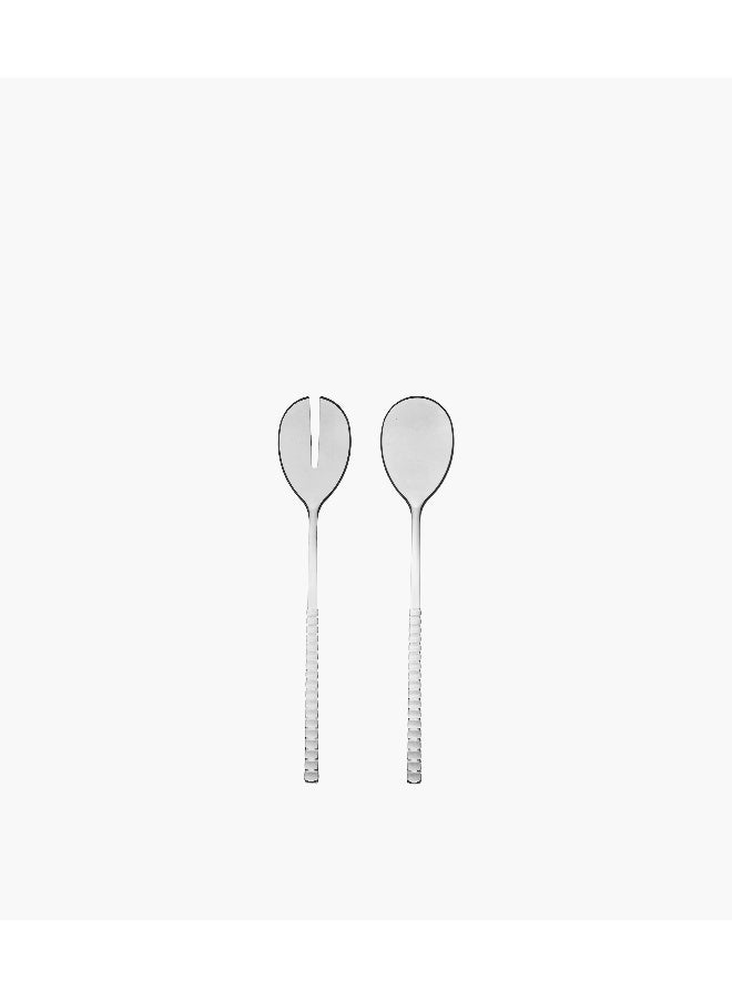 Baci milano Chic And Zen Acrylic Salad Cutlery - Clear