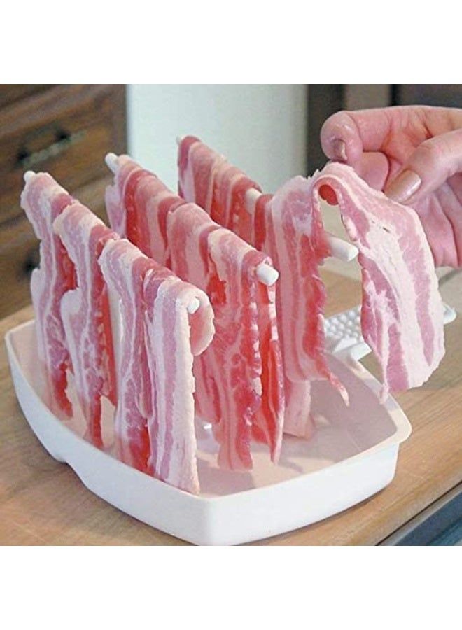 Bukela Bacon Rack Microwave Bacon Hanger Cookware Tray Bacon Cookware Stick Crispy Breakfast - Image 3