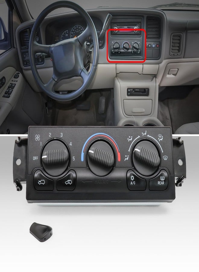 YITHSWAY 599-218 Front A/C Heater Climate Control Module Panel Switch for 1999-2002 Chevy Tahoe Avalanche Suburban Silverado 1500 2500 3500 HD, GMC Yukon Sierra 1500 2500 3500 HD HVAC Control Switchs - Image 3