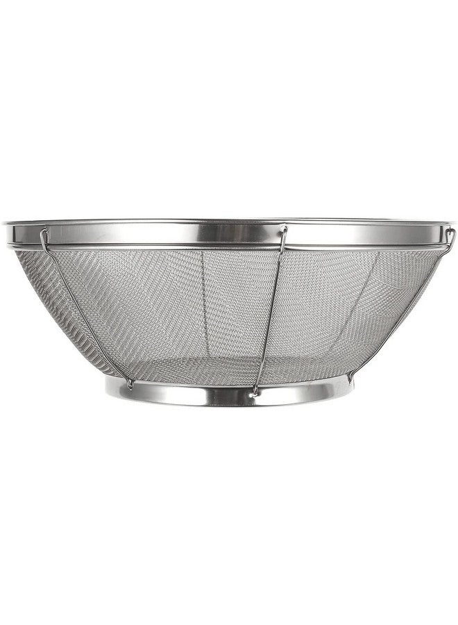Juvale Large Fine Mesh Strainer for Kitchen - Metal Stainless Steel Colander for Rice, Pasta, Quinoa, Yogurt (11x4 In) - Image 4